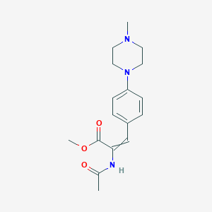 Methyl-2-acetamido-3-[4-(4-methylpiperazin-1-yl)phenyl]prop-2-enoate图片