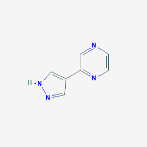 2-(1H-pyrazol-4-yl)pyrazine图片
