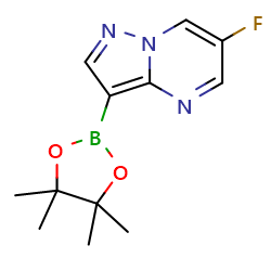 6-fluoro-3-(tetramethyl-1,3,2-dioxaborolan-2-yl)pyrazolo[1,5-a]pyrimidine图片