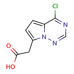 2-{4-chloropyrrolo[2,1-f][1,2,4]triazin-7-yl}aceticacid图片