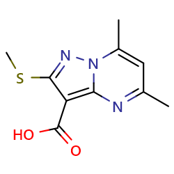 5,7-dimethyl-2-(methylsulfanyl)pyrazolo[1,5-a]pyrimidine-3-carboxylicacid图片