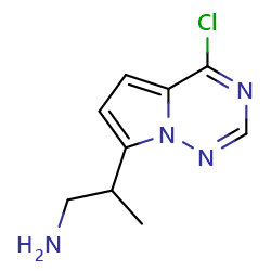 2-{4-chloropyrrolo[2,1-f][1,2,4]triazin-7-yl}propan-1-amine图片