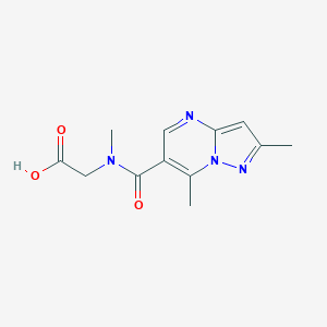 2-(1-{2,7-dimethylpyrazolo[1,5-a]pyrimidin-6-yl}-N-methylformamido)aceticacid图片