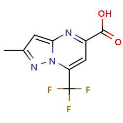 2-methyl-7-(trifluoromethyl)pyrazolo[1,5-a]pyrimidine-5-carboxylicacid图片
