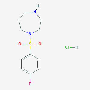 1-(4-Fluorobenzenesulfonyl)-1,4-diazepane Hydrochloride图片