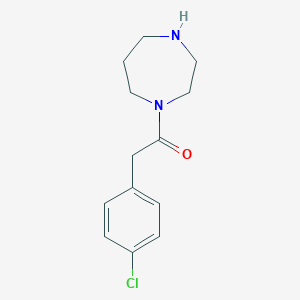 2-(4-chlorophenyl)-1-(1,4-diazepan-1-yl)ethan-1-one图片