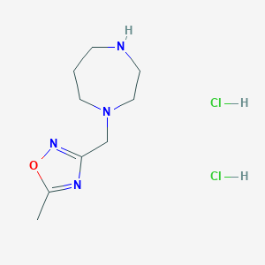 1-[(5-methyl-1,2,4-oxadiazol-3-yl)methyl]-1,4-diazepane dihydrochloride图片