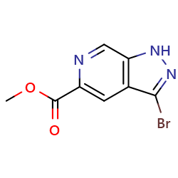 methyl3-bromo-1H-pyrazolo[3,4-c]pyridine-5-carboxylate图片