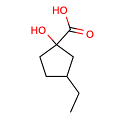 3-ethyl-1-hydroxycyclopentane-1-carboxylicacid图片