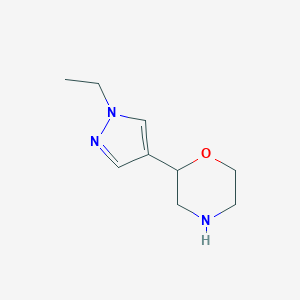2-(1-ethyl-1H-pyrazol-4-yl)morpholine图片