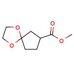 Methyl1,4-dioxaspiro[4,4]nonane-7-carboxylate图片