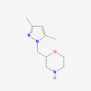2-[(3,5-dimethyl-1H-pyrazol-1-yl)methyl]morpholine图片