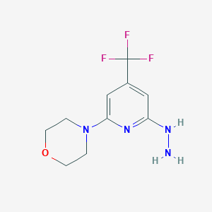 4-[6-Hydrazinyl-4-(trifluoromethyl)pyridin-2-yl]morpholine图片