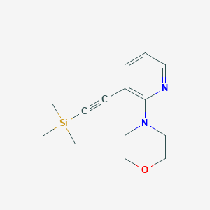 4-(3-Trimethylsilanylethynyl-pyridin-2-yl)-morpholine图片