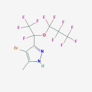 4-Bromo-5-methyl-3-[1,2,2,2-tetrafluoro-1-(1,1,2,2,3,3,3-heptafluoropropoxy)ethyl]-1H-pyrazole图片