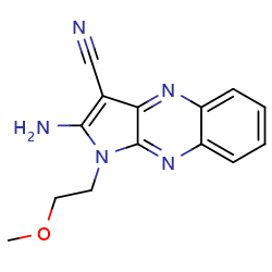 2-amino-1-(2-methoxyethyl)-1H-pyrrolo[2,3-b]quinoxaline-3-carbonitrile图片