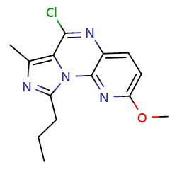 7-chloro-12-methoxy-5-methyl-3-propyl-2,4,8,13-tetraazatricyclo[7,4,0,02,?]trideca-1(13),3,5,7,9,11-hexaene图片