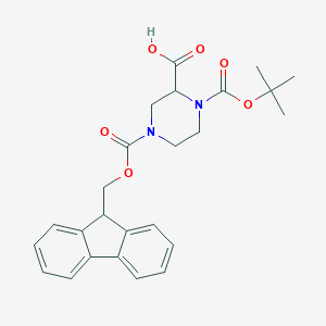 1-[(tert-butoxy)carbonyl]-4-{[(9H-fluoren-9-yl)methoxy]carbonyl}piperazine-2-carboxylicacid图片