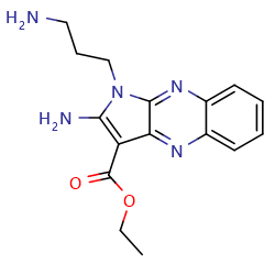 ethyl2-amino-1-(3-aminopropyl)-1H-pyrrolo[2,3-b]quinoxaline-3-carboxylate图片