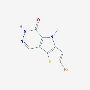 4-bromo-7-methyl-3-thia-7,10,11-triazatricyclo[6,4,0,02,?]dodeca-1(8),2(6),4,11-tetraen-9-one图片