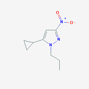 5-cyclopropyl-3-nitro-1-propyl-1H-pyrazole图片