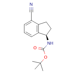 tert-butylN-[(1R)-4-cyano-2,3-dihydro-1H-inden-1-yl]carbamate图片