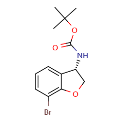 tert-butylN-[(3S)-7-bromo-2,3-dihydro-1-benzofuran-3-yl]carbamate图片
