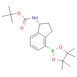 tert-butylN-[(1R)-4-(tetramethyl-1,3,2-dioxaborolan-2-yl)-2,3-dihydro-1H-inden-1-yl]carbamate图片