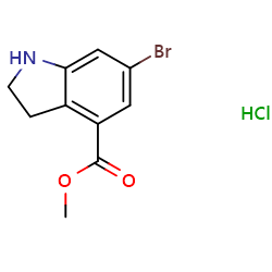 methyl6-bromo-2,3-dihydro-1H-indole-4-carboxylatehydrochloride图片