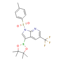 3-(4,4,5,5-tetramethyl-1,3,2-dioxaborolan-2-yl)-1-tosyl-5-(trifluoromethyl)-1h-pyrrolo[2,3-b]pyridine图片