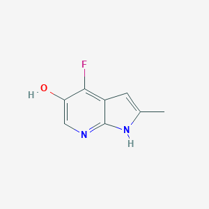 4-fluoro-2-methyl-1H-pyrrolo[2,3-b]pyridin-5-ol图片
