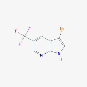 3-bromo-5-(trifluoromethyl)-1H-pyrrolo[2,3-b]pyridine图片