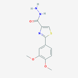 2-(3,4-dimethoxyphenyl)-1,3-thiazole-4-carbohydrazide图片