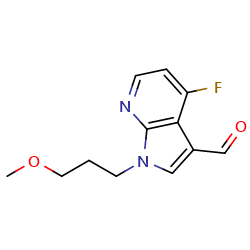 4-fluoro-1-(3-methoxypropyl)-1H-pyrrolo[2,3-b]pyridine-3-carbaldehyde图片