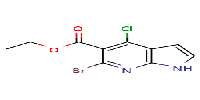 Ethyl6-bromo-4-chloro-1H-pyrrolo[2,3-b]pyridine-5-carboxylate图片