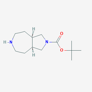 tert-butyl(3aR,8aS)-rel-decahydropyrrolo[3,4-d]azepine-2-carboxylate图片