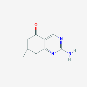2-amino-7,7-dimethyl-5,6,7,8-tetrahydroquinazolin-5-one图片