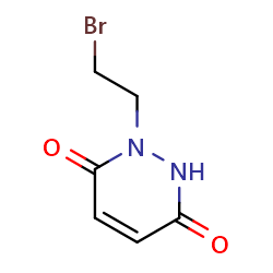 1-(2-bromoethyl)-1,2,3,6-tetrahydropyridazine-3,6-dione图片