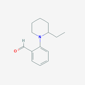 2-(2-Ethylpiperidin-1-yl)benzaldehyde图片