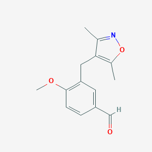 3-[(3,5-dimethylisoxazol-4-yl)methyl]-4-methoxybenzaldehyde图片