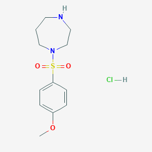 1-(4-methoxybenzenesulfonyl)-1,4-diazepane hydrochloride图片