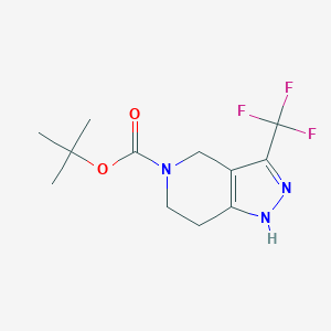 tert-butyl3-(trifluoromethyl)-1H,4H,5H,6H,7H-pyrazolo[4,3-c]pyridine-5-carboxylate图片