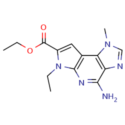 ethyl7-amino-10-ethyl-3-methyl-3,5,8,10-tetraazatricyclo[7,3,0,02,?]dodeca-1(9),2(6),4,7,11-pentaene-11-carboxylate图片