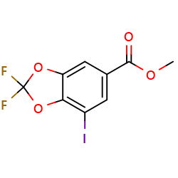 methyl2,2-difluoro-7-iodo-2H-1,3-benzodioxole-5-carboxylate图片