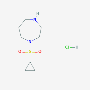 1-(cyclopropanesulfonyl)-1,4-diazepane hydrochloride图片