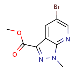 Methyl5-bromo-1-methyl-1H-pyrazolo[3,4-B]pyridine-3-carboxylate图片