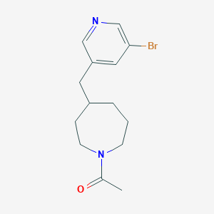 1-[4-(5-Bromo-pyridin-3-ylmethyl)-azepan-1-yl]-ethanone图片