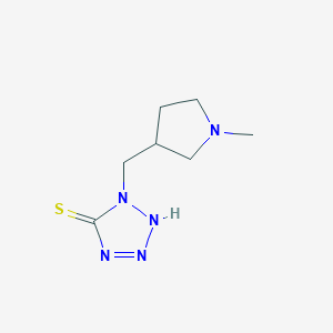 1-[(1-Methylpyrrolidin-3-yl)methyl]-1H-1,2,3,4-tetrazole-5-thiol图片