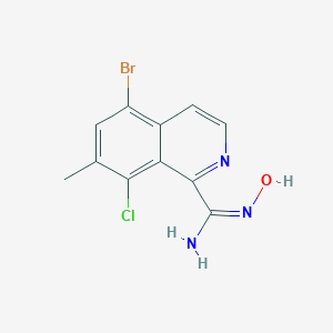 (E)-5-bromo-8-chloro-N'-hydroxy-7-methylisoquinoline-1-carboximidamide图片