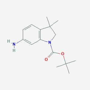 tert-butyl6-amino-3,3-dimethyl-2,3-dihydro-1H-indole-1-carboxylate图片